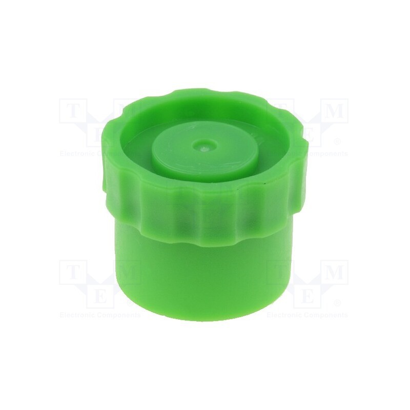 3 pcs x FISNAR - 8001038 - Plug, 30/55ml, green, for syringes, silicone free, polypropylene