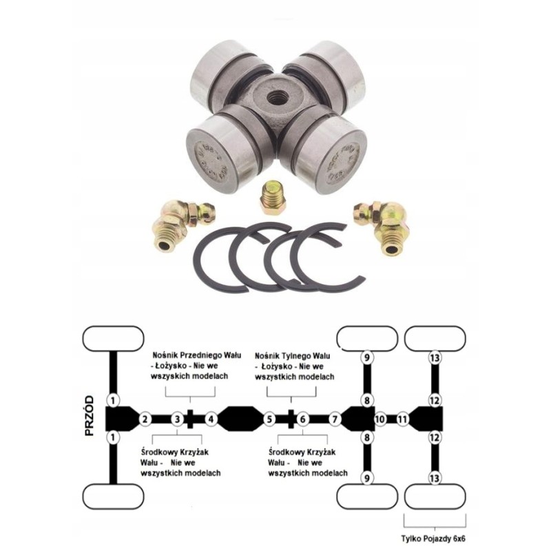 Shaft crosshead Kawasaki Mule 2510 3010 4010 sx xc