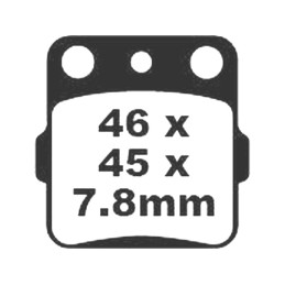 Rear pads yamaha yfs 200 blaster yfm 350 yfz 450