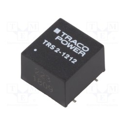 1 pcs x TRACO POWER - TRS 2-1212 - Converter: DC/DC, 2W, Uin: 9÷18V, Uout: 12VDC, Iout: 167mA, SMD, TRS 2