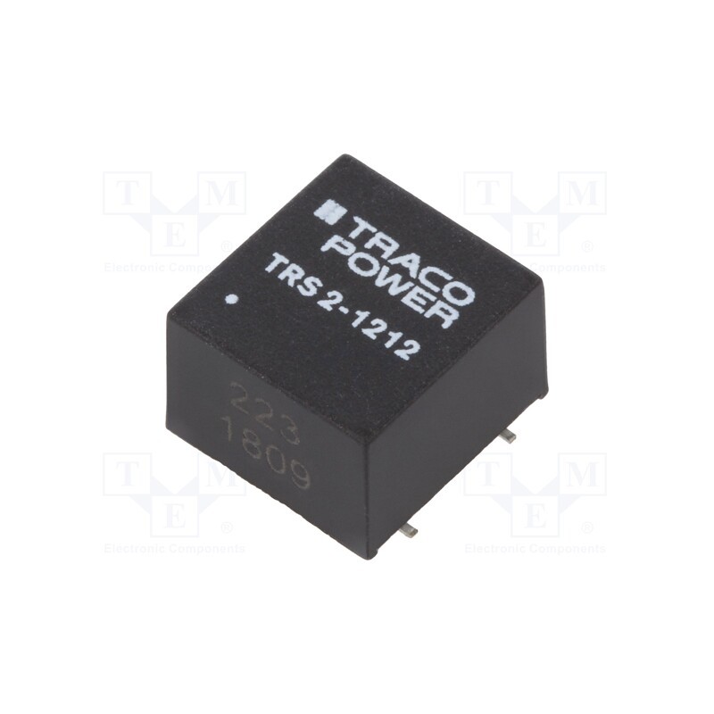 1 pcs x TRACO POWER - TRS 2-1212 - Converter: DC/DC, 2W, Uin: 9÷18V, Uout: 12VDC, Iout: 167mA, SMD, TRS 2