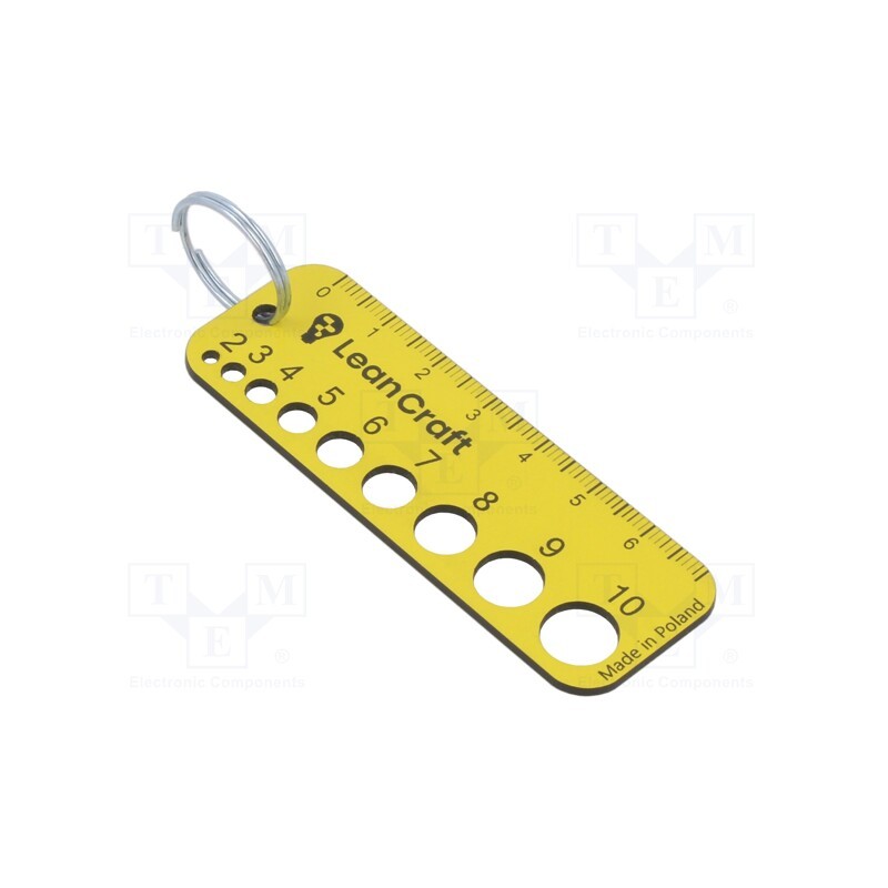 1 pcs x LeanCraft - ZNACZ-KLUCZ-80X30-Y - Keys, Bag: tag