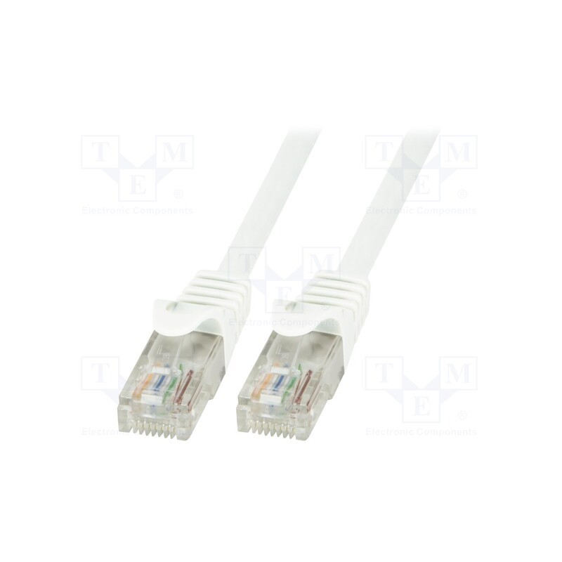 1 pcs x LOGILINK - CP2041U - Patch cord, U/UTP, 6, stranded, CCA, PVC, white, 1.5m, 24AWG