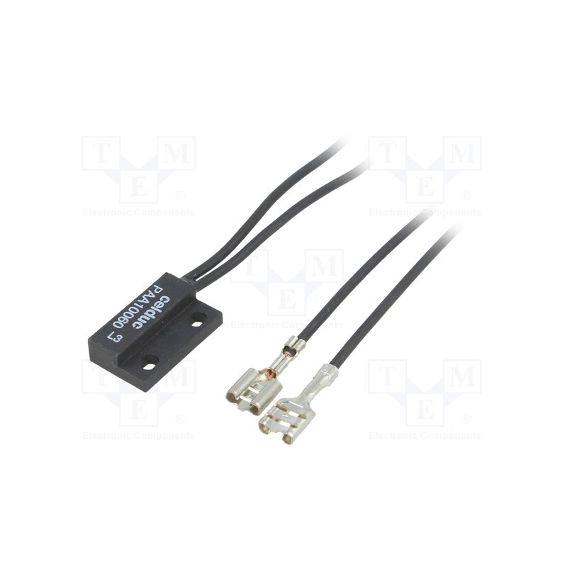 1 pcs x CELDUC - PAA10060 - Reed switch, Pswitch: 10W, 23x14x6mm, Connection: lead 0,68m