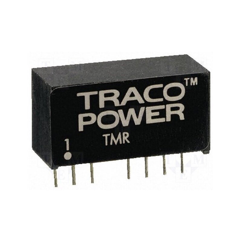 1 pcs x TRACO POWER - TMR 2422 - Converter: DC/DC, 2W, Uin: 18÷36V, Uout: 12VDC, Uout2: -12VDC, SIP8