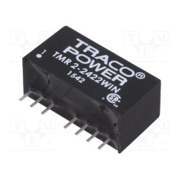 1 pcs x TRACO POWER - TMR 2-2422WIN - Converter: DC/DC, 2W, Uin: 9÷36V, Uout: 12VDC, Uout2: -12VDC, SIP8