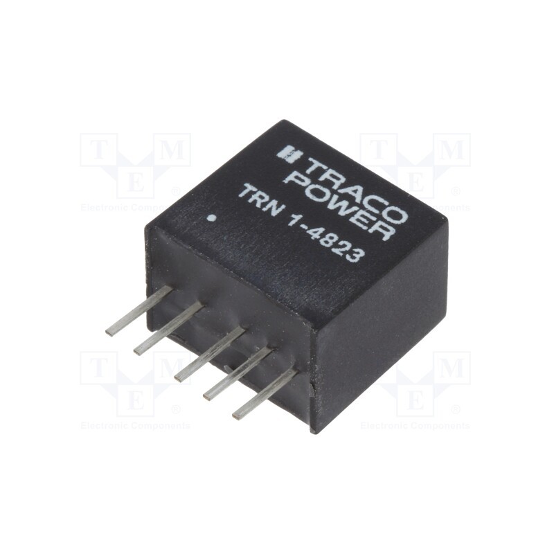 1 pcs x TRACO POWER - TRN 1-4823 - Converter: DC/DC, 1W, Uin: 36÷75V, Uout: 15VDC, Uout2: -15VDC, SIP