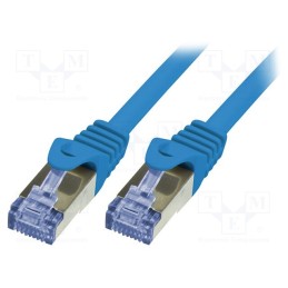 1 pcs x LOGILINK - CQ3036S - Patch cord, S/FTP, 6a, stranded, Cu, LSZH, blue, 1m, 26AWG