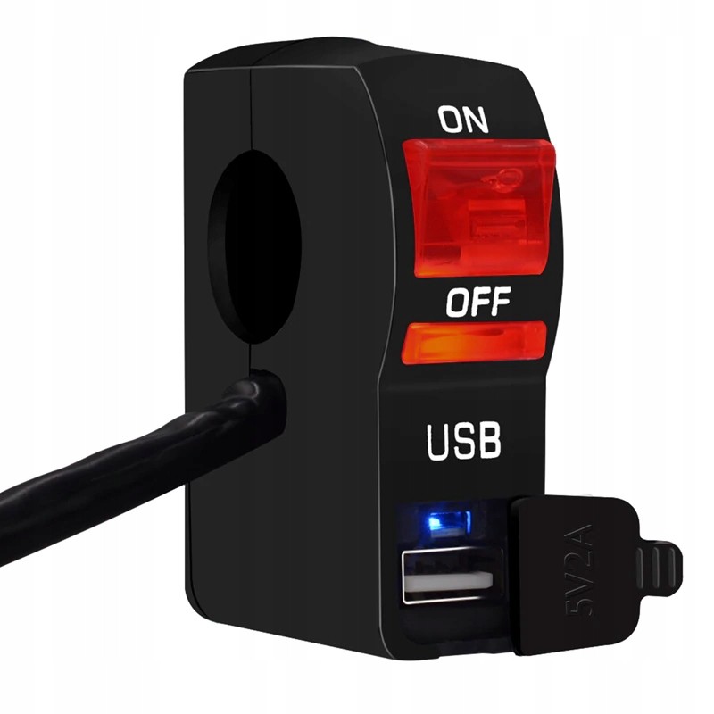 Switch switch charger motorcycle led usb 2a