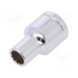1 pcs x Workpro - W074131 - Socket, 12-angles,socket spanner, 3/8', Chrom-vanadium steel