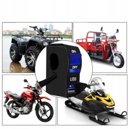 Switch on and off charger quad led usb 2a