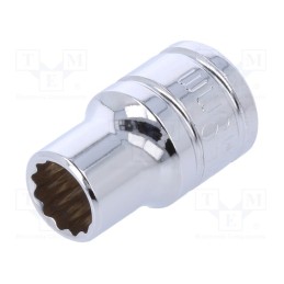 1 pcs x Workpro - W074133 - Socket, 12-angles,socket spanner, 3/8', Chrom-vanadium steel