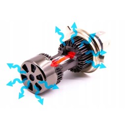 LED bulb h4 hs1 3200 lm motor scooter motorcycle