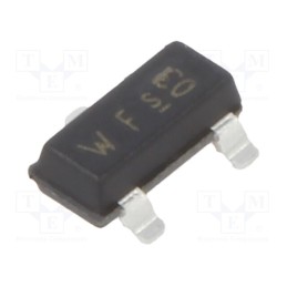 25 pcs x INFINEON TECHNOLOGIES - BCR112E6327HTSA1 - Transistor: NPN, bipolar, BRT, 50V, 0.1A, 0.2W, SOT23, R1: 4.7kΩ