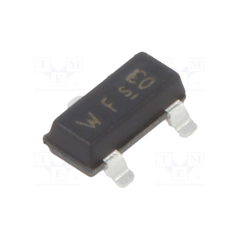 25 pcs x INFINEON TECHNOLOGIES - BCR112E6327HTSA1 - Transistor: NPN, bipolar, BRT, 50V, 0.1A, 0.2W, SOT23, R1: 4.7kΩ