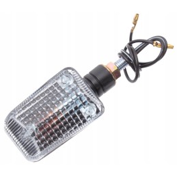 Turn signal indicators, white, quad atv, 2 pcs