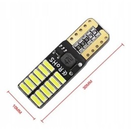 T10 W5W bulb white 24 LED board lighting