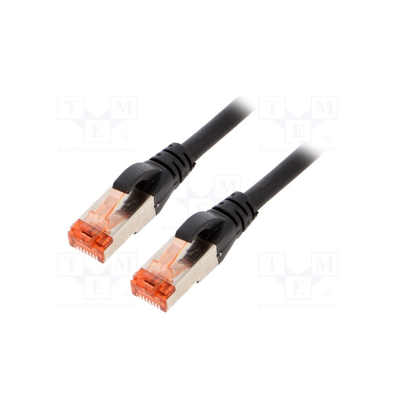 1 pcs x DIGITUS - DK-1644-010/BL - Patch cord, S/FTP, 6, stranded, Cu, LSZH, black, 1m, 27AWG