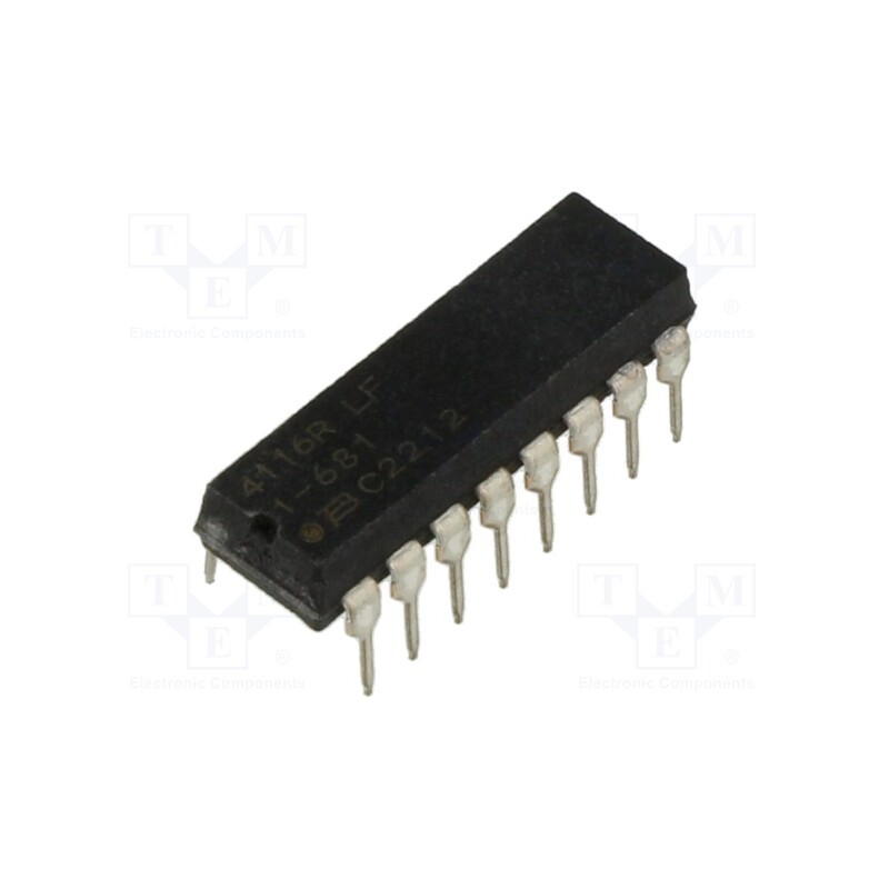 1 pcs x BOURNS - 4116R-1-681LF - Resistor network: Y, THT, 680Ω, ±2%, 0.28W, No.of resistors: 8