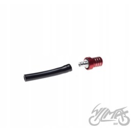 Red fuel filler cap vent