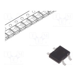 10 pcs x LUGUANG ELECTRONIC - MB1F - Bridge rectifier: single-phase, 100V, If: 0.5A, Ifsm: 35A, MBF, SMT
