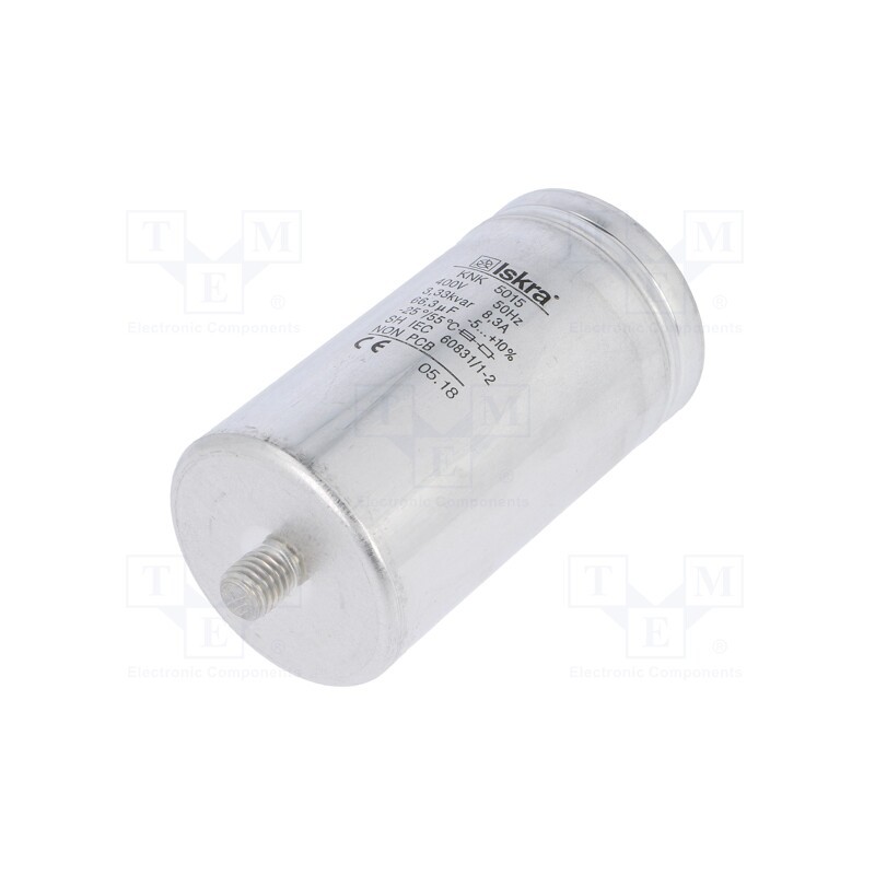 1 pcs x ISKRA - KNK5015 3,33KVAR 400V 50HZ - Capacitor: polypropylene, one phase, Q@50Hz: 3.33kVAR, 400VAC