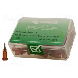 10 pcs x FISNAR - 8001073 - Needle: steel, 0.25', Size: 15, straight, 1.37mm