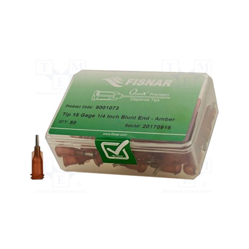 10 pcs x FISNAR - 8001073 - Needle: steel, 0.25', Size: 15, straight, 1.37mm