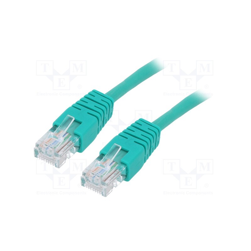 1 pcs x GEMBIRD - PP12-2M/G - Patch cord, U/UTP, 5e, stranded, CCA, PVC, green, 2m, 26AWG