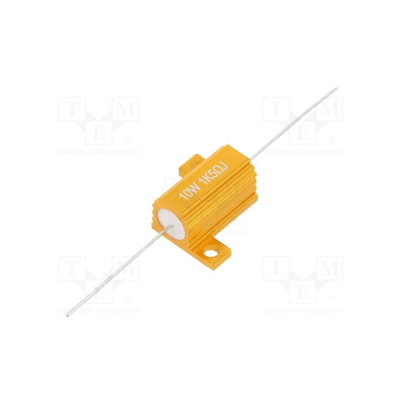 1 pcs x SR PASSIVES - AHP10W-1K5J - Resistor: wire-wound, with heatsink, 1.5kΩ, 10W, ±5%, 30ppm/°C