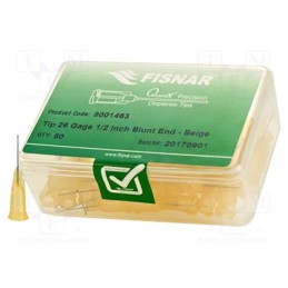 10 pcs x FISNAR - 8001463 - Needle: steel, 0.5', Size: 26, straight, 0.23mm, Mounting: Luer Lock