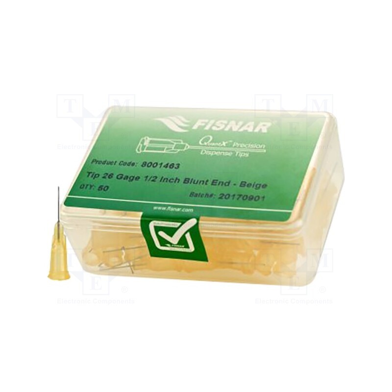 10 pcs x FISNAR - 8001463 - Needle: steel, 0.5', Size: 26, straight, 0.23mm, Mounting: Luer Lock