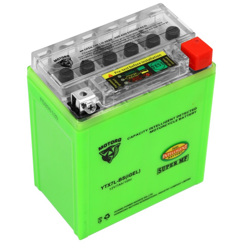Battery 12v 7ah tester atv quad bashan loncin