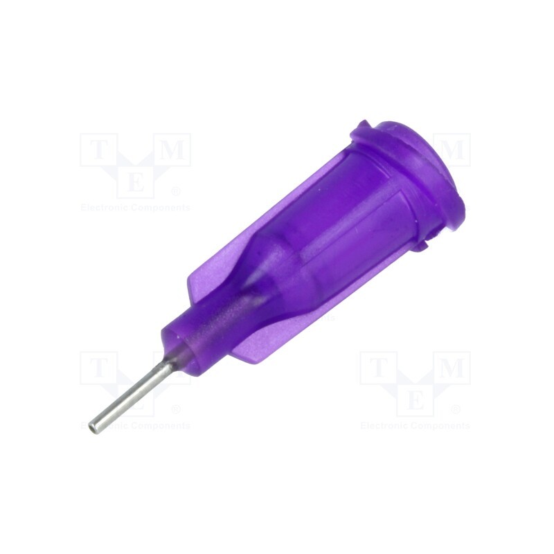 10 pcs x FISNAR - 8001077 - Needle: steel, 0.25', Size: 21, straight, 0.51mm, Body: purple