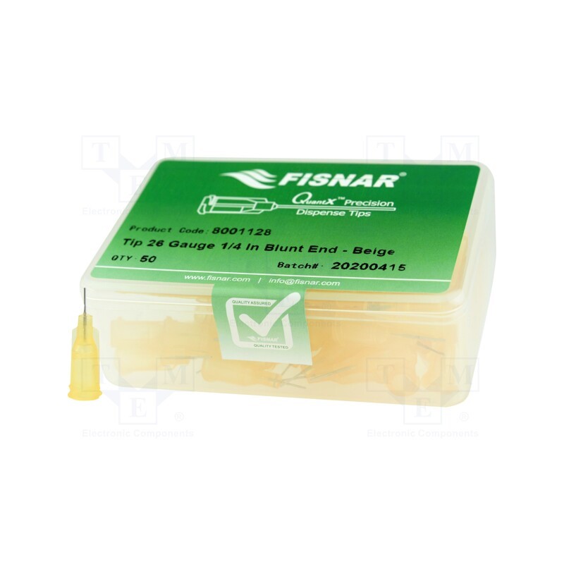 10 pcs x FISNAR - 8001128 - Needle: steel, 0.25', Size: 26, straight, 0.23mm