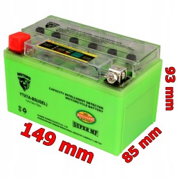 Gel battery 7ah 12v tester bashan quad atv