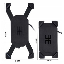 Motorcycle phone holder usb charger 2a