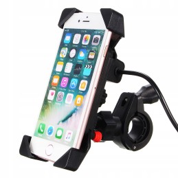 Motorcycle phone holder usb charger 2a