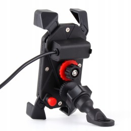 Motorcycle phone holder usb charger 2a