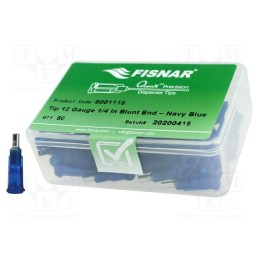 10 pcs x FISNAR - 8001118 - Needle: steel, 0.25', Size: 12, straight, 2.27mm, Body: black-blue