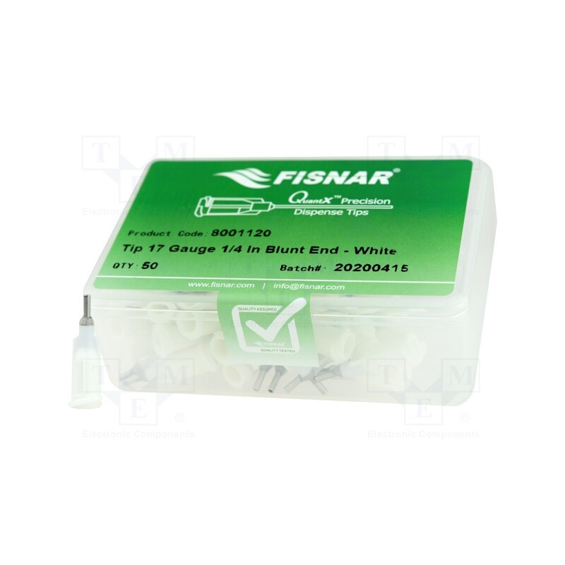 10 pcs x FISNAR - 8001120 - Needle: steel, 0.25', Size: 17, straight, 1.04mm