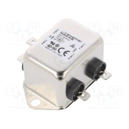 1 pcs x SCHAFFNER - FN2010-10-06 - Filter: anti-interference, single-phase, 250VAC, Cx: 100nF, 1MΩ