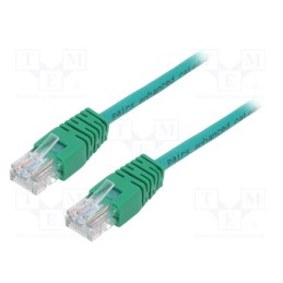 1 pcs x GEMBIRD - PP12-1M/G - Patch cord, U/UTP, 5e, stranded, CCA, PVC, green, 1m, 26AWG