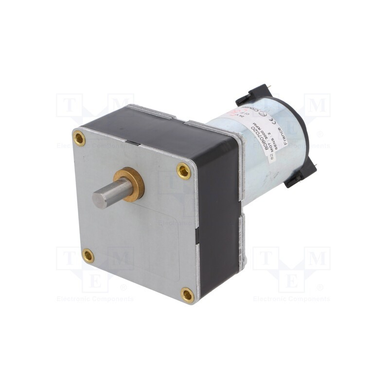 1 pcs x CROUZET - 80807020 - Motor: DC, 17W, 24VDC, 2750rpm, 62rpm, toothead reduction gear, 5Nm