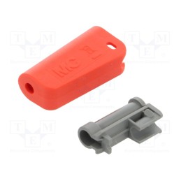 1 pcs x STu00c4UBLI - 64.1046-22 - Plug case, red, Overall len: 36.3mm, Socket size: 4mm