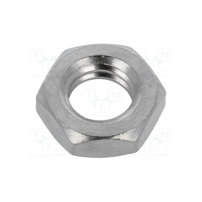 1 pcs x LAPP - 52102998 - Nut, M6, brass, nickel, 10mm, -20÷100°C, Thread: metric, Pitch: 1