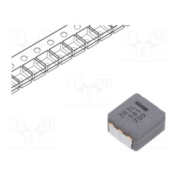 1 pcs x PANASONIC - ETQP6M3R3YLC - Inductor: wire, SMD, 3.3uH, 26.3A, 6mΩ, ±20%, 10.9x10x6mm, -40÷150°C