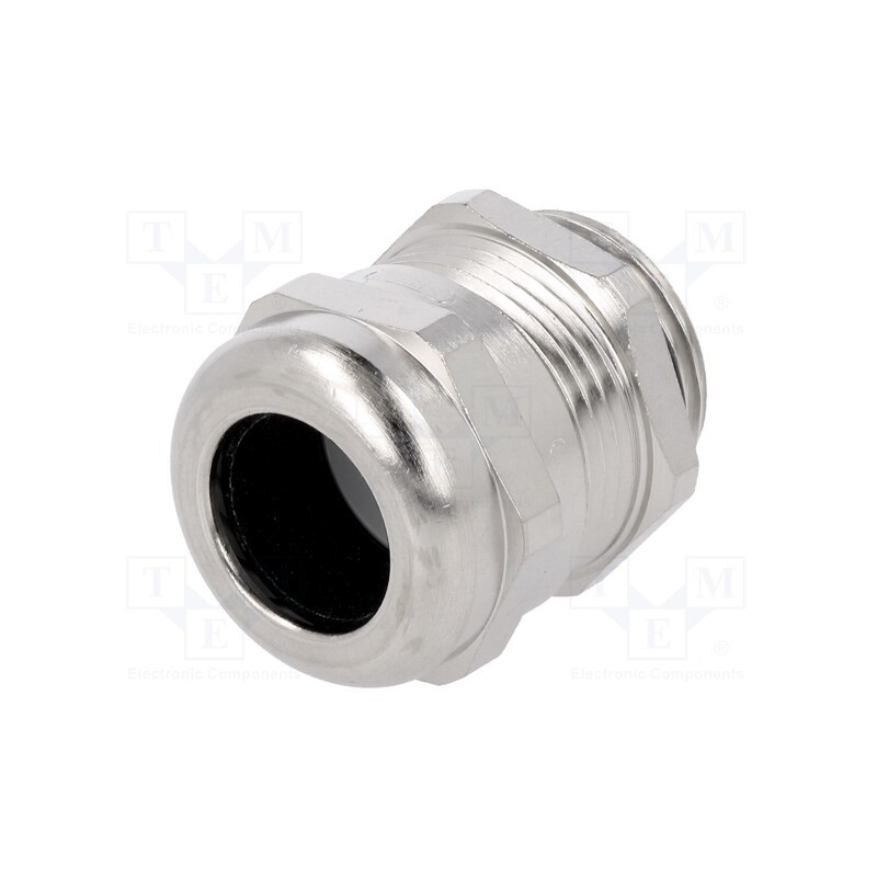 1 pcs x HUMMEL - 1.609.2016.50 - Cable gland, M20, 1.5, IP68, brass, Body plating: nickel