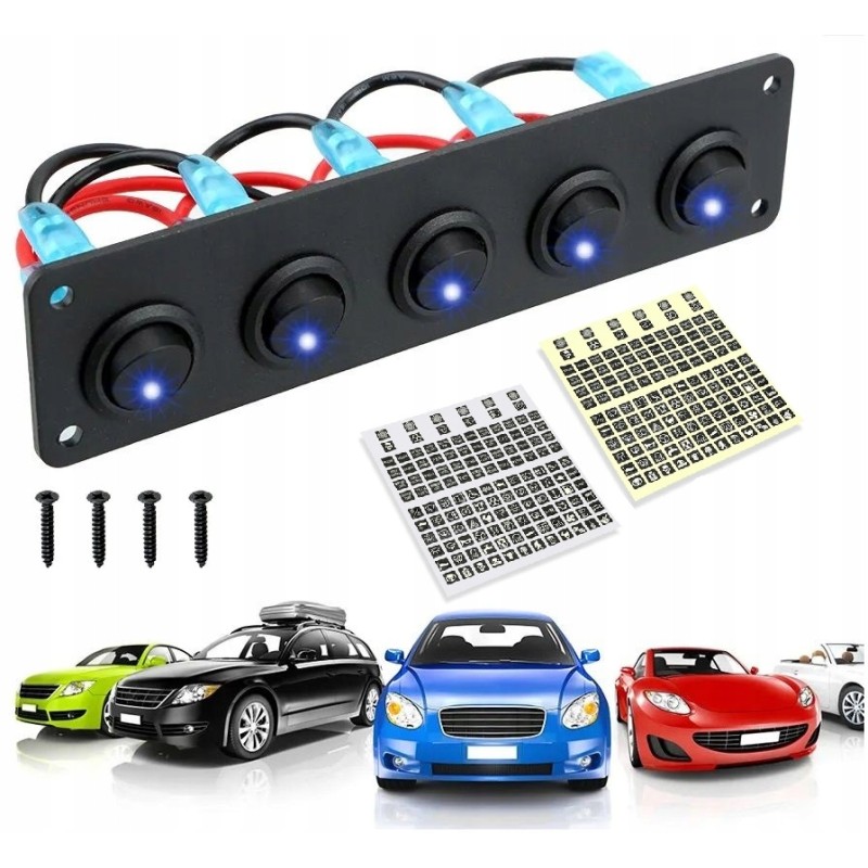 LED switch panel for rv cars 12 24v
