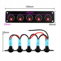 LED switch panel for rv cars 12 24v